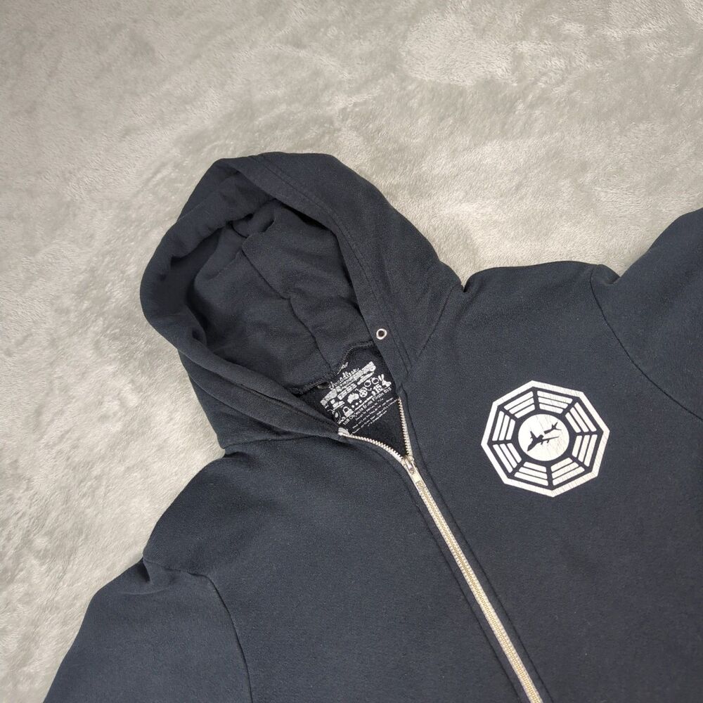 LOST TV Show Zip Up Hoodie Threadless 108 Objects Flight 815 Nathan Pyle Small
